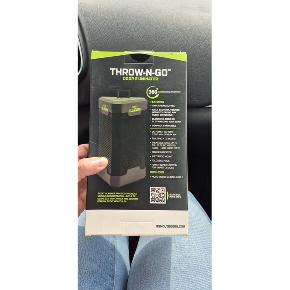 Hme Products HME-TNGOZN Scent Slammer Throw-N-Go Ozone Odor Eliminator Brand New - Picture 3 of 5